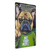 Es ist lustig nicht heute Menschen Kariert Mini Klemmbrett (Schrägansicht)