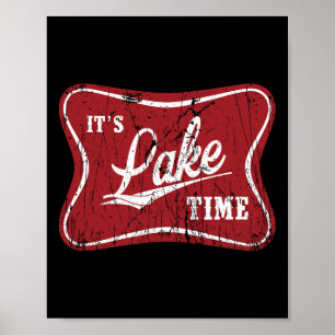 Es ist lustiges Angeln am See Poster