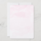 Es ist Mädchen! Niedliches kleines Elefantenbaby m Einladung (Rückseite)