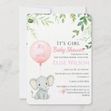 Es ist Mädchen! Niedliches kleines Elefantenbaby m