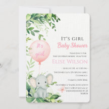 Es ist Mädchen! Niedliches kleines Elefantenbaby m