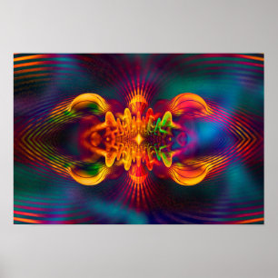 ES IST MAGIC Apopphysis Fraktal II + Ihre Idee Poster
