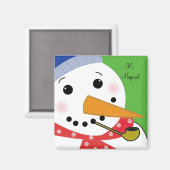 Es ist Magischer Schneemann Magnet (Vorderseite/Rückseite)