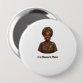 Es ist Mamas Zeit - Afrika 2026 Weltmeisterschaft Button (Vorne & Hinten)