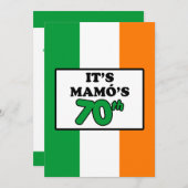 Es ist Mamos 70. Geburtstagsfeier Einladung (Vorne/Hinten)