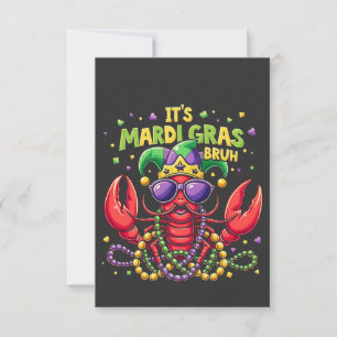 Es ist Mardi Gras Bruh Funny Shrimp New Orleans Dankeskarte