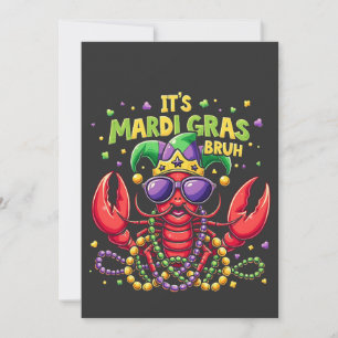 Es ist Mardi Gras Bruh Funny Shrimp New Orleans Einladung
