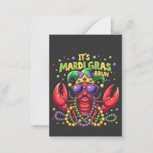 Es ist Mardi Gras Bruh Lustiger Shrimp New Orleans Mitteilungskarte