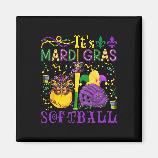 Es ist Mardi Gras Software Player Team Kostüme Mas Magnet (Vorne)