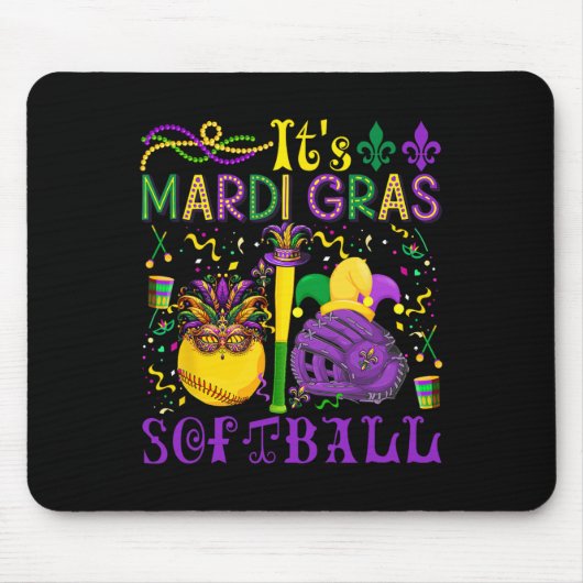 Es ist Mardi Gras Software Player Team Kostüme Mas Mousepad (Vorne)