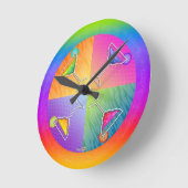 ES IST MARGARITA ZEIT! WALL CLOCK RUNDE WANDUHR (Winkel)