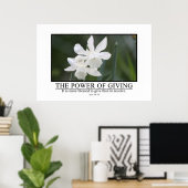 Es ist mehr gesegnet zu geben als zu empfangen poster (Heimbüro)