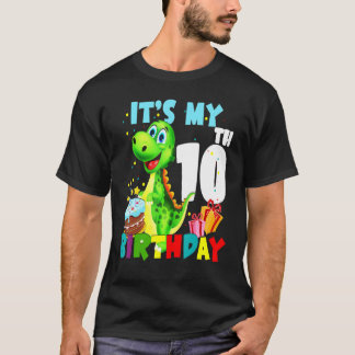 Es ist mein 10. Geburtstag 10 Jahre alter Junge Di T-Shirt