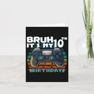 Es ist mein 10. Geburtstag 10 Jahre altes Cooles V Karte