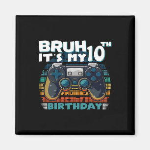 Es ist mein 10. Geburtstag 10 Jahre altes Cooles V Magnet