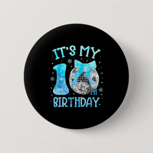 Es ist mein 10. Geburtstag Coquette Bow Disco 10 J Button