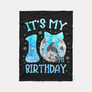 Es ist mein 10. Geburtstag Coquette Bow Disco 10 J Fleecedecke