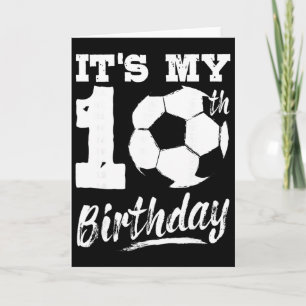 Es ist mein 10. Geburtstag Fußballspieler 10. Gebu Karte