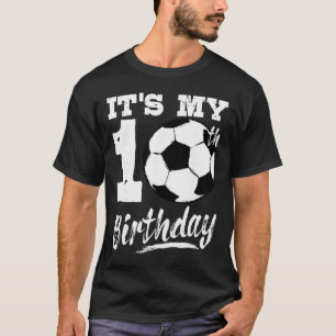 Es ist mein 10. Geburtstag Fußballspieler 10. Gebu T-Shirt