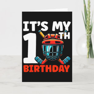 Es ist mein 10. Geburtstag Hockeyspieler 10 Jahre  Karte