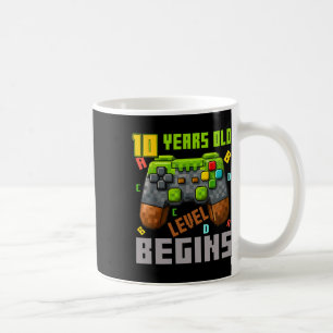 Es ist mein 10. Geburtstag Pixel Gaming Controller Kaffeetasse