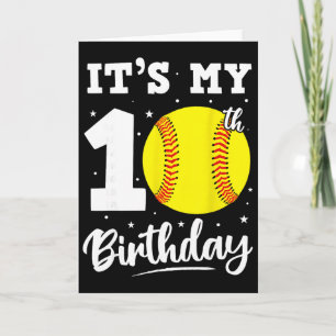 Es ist mein 10. Geburtstag Softll Zehn Jahre alte Karte