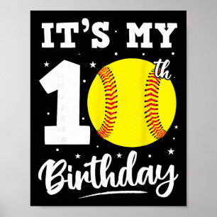 Es ist mein 10. Geburtstag Softll Zehn Jahre alte Poster