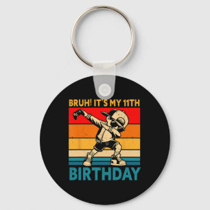 Es ist mein 11. Geburtstag 11 Jahre alter Junge Da Schlüsselanhänger