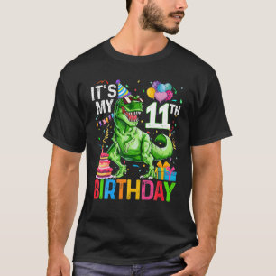 Es ist mein 11. Geburtstag Dinosaurier T Rex Happy T-Shirt