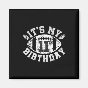 Es ist mein 11. Geburtstag Junge 11 Jahre alte Fuß Magnet