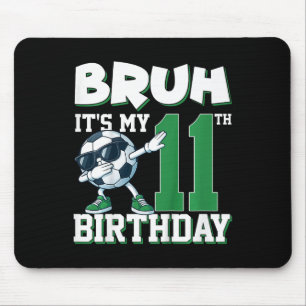 Es ist mein 11. Geburtstag Junge Fußball Footbyll  Mousepad
