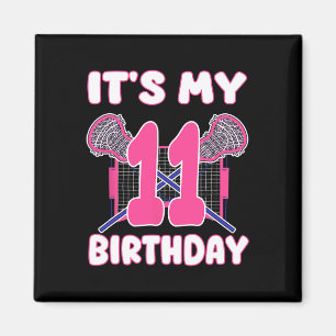 Es ist mein 11. Geburtstag Lacrosse Themed Party 1 Magnet