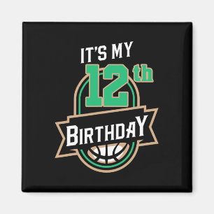 Es ist mein 12. Geburtstag Bysketbyll Themed Magnet