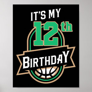 Es ist mein 12. Geburtstag Bysketbyll Themed Poster