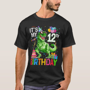 Es ist mein 12. Geburtstag Dinosaurier T Rex Happy T-Shirt