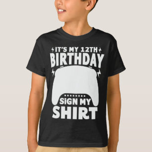 Es ist mein 12. Geburtstag, mein Shirt zu untersch