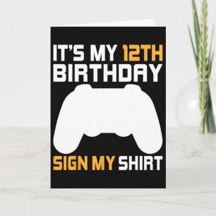 Es ist mein 12. Geburtstag, unterschreibe mein Shi Karte