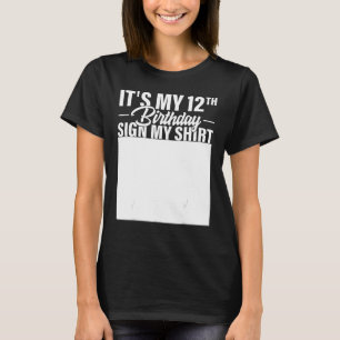 Es ist mein 12. Geburtstagszeichen, mein 12-jährig T-Shirt