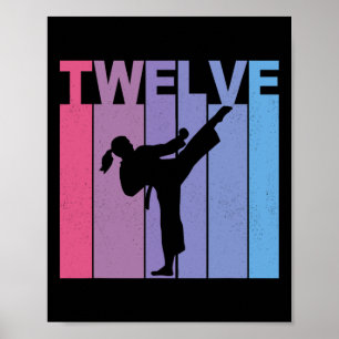 Es ist mein 12. Karate Girl Martial Arts 12 Jahr Poster