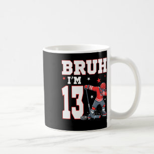 Es ist mein 13. Geburtstag Junge Eishockey 13 Jahr Kaffeetasse
