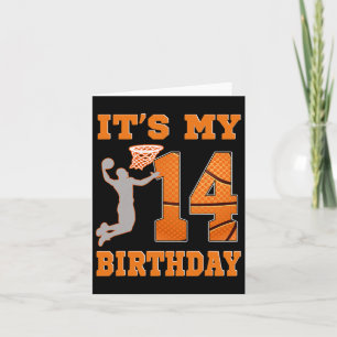 Es ist mein 14. Geburtstag Bysketbyll Dunk Boy 14  Karte