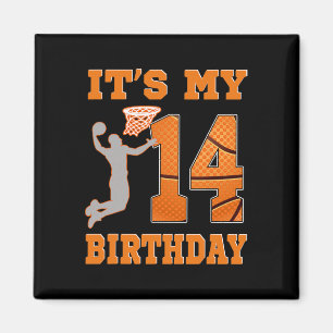 Es ist mein 14. Geburtstag Bysketbyll Dunk Boy 14 Magnet