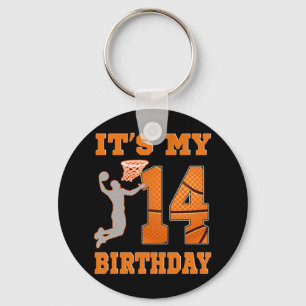Es ist mein 14. Geburtstag Bysketbyll Dunk Boy 14 Schlüsselanhänger