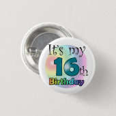 Es ist mein 16. Geburtstag Button (Vorne & Hinten)