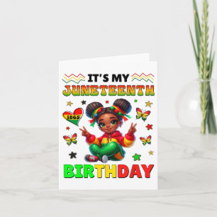 Es ist mein 19. Juni Geburtstag für Mädchen Ki Karte