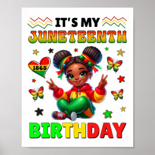 Es ist mein 19. Juni Geburtstag für Mädchen Ki Poster