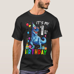 Es ist mein 1. Geburtstag Junge Dinosaurier Geburt T-Shirt