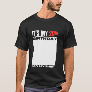 Es ist mein 20. Geburtstag 20 Jahre alte Geburtsta T-Shirt