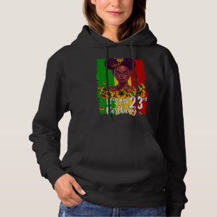Es ist mein 23. Geburtstag 23 Jahre alter schwarze Hoodie