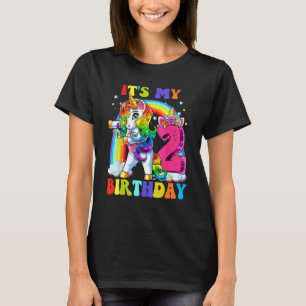 Es ist mein 2. Geburtstag Junge Niedliche Einhorn  T-Shirt